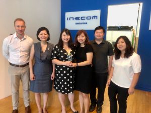 inecom sales team with the SAP HANA Partner 2018 award